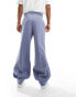 Фото #6 товара ASOS DESIGN oversized balloon smart trousers with button cuff in dusty blue