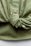 LINEN BLEND SHIRT WITH KNOT DETAIL