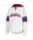 Women's White, Burgundy Colorado Avalanche Goal Zone Long Sleeve Lace-Up Hoodie T-shirt