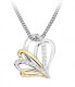 Фото #1 товара SC515 Cubic Zirconia Silver Necklace (Chain, Pendant)