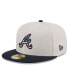 ფოტო #2 პროდუქტის Men's Black Atlanta Braves 2024 Fourth of July 59FIFTY Fitted Hat