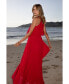 ფოტო #3 პროდუქტის Women's Gia Pleated Halterneck Maxi Dress