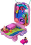 Polly Pocket GKJ64 Pineapple Bag, Portable Box with Accessories and GKJ46 - Cactus Riding Farm Box with 2 Small Dolls and Accessories, Toys from 4 Years [Exclusive to Amazon]