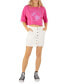 Juniors' Tracy Button-Front Mini Skirt
