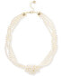 ფოტო #1 პროდუქტის Imitation Pearl Knotted Multi-Row Strand Necklace, 19" + 2" extender, Created for Macy's