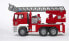 Фото #6 товара bruder 02771 - Man TGA Feuerwehr mit Drehleiter, Wasserpumpe & Light & Sound Modul - 1:16 Einsatzfahrzeug Feuerwehr-Auto Notruf Löschfahrzeug Spielzeug