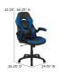 Gaming Desk And Racing Chair Set With Headphone Hook, And Monitor Stand