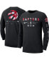 Фото #1 товара Men's Black Toronto Raptors Essential Air Traffic Control Long Sleeve T-shirt