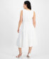 ფოტო #2 პროდუქტის Petite Scoop-Neck Sleeveless Tiered Midi Dress