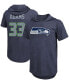 Фото #1 товара Men's Jamal Adams College Navy Seattle Seahawks Player Name Number Hoodie T-shirt