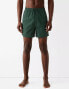 Bershka crinkle swimshort in green