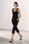 Zw collection flocked capri trousers