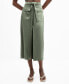 Фото #1 товара Women's Pockets Detail Satin Skirt