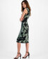 ფოტო #8 პროდუქტის Women's Floral-Print Midi Dress