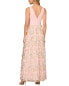 Aidan Mattox Embroidered Mesh Ballgown Women's 10