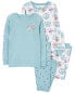 Kid 4-Piece Peace Sign 100% Snug Fit Cotton Pajamas 7