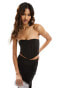 Фото #2 товара ASOS DESIGN bandage strapless corset in black co-ord