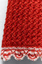 Pointelle knit mini dress