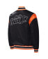 Men's Black Martin Truex Jr Force Play Full-Snap Varsity Jacket