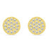 Appropriate gold-plated earrings with zircons EA506Y