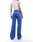 Фото #4 товара Stradivarius wide leg jeans in blue