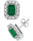 EFFY® Emerald (1-7/8 ct. t.w.) & Diamond (1/5 ct. t.w.) Earrings in 14k White Gold (Also in Yellow Gold)