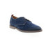 Фото #4 товара Bruno Magli Sal BM2SALN1 Mens Blue Suede Oxfords & Lace Ups Casual Shoes