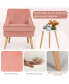 Фото #10 товара Accent Chair Velvet Upholstered Single Sofa with Legs