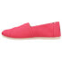 Фото #3 товара TOMS Alpargata Canvas Slip On Womens Pink Flats Casual 10017738T