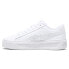 Фото #3 товара Puma Smash V3 Imprints Embossed Floral Platform Womens White Sneakers Casual Sh