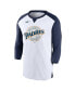 Фото #3 товара Men's White, Navy San Diego Padres Rewind 3/4-Sleeve T-shirt