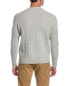 Фото #2 товара Brooks Brothers Cable Wool Crewneck Sweater Men's Grey Xxl