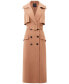 ფოტო #6 პროდუქტის Women's Azra Sleeveless Twill Trench Dress