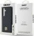 DKNY DKNY DKHMS24MPSHRPSK S24+ S926 czarny/black hardcase Leather Pattern Metal Logo MagSafe