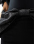 Фото #3 товара ASOS DESIGN co-ord taffeta bow mini skirt in black