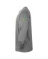 ფოტო #1 პროდუქტის Men's Heather Gray Oregon Ducks Fast Break Long Sleeve T-shirt