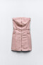 Фото #12 товара Джинсовое мини-платье z1975 с пряжками по бокам ZARA