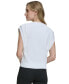 Фото #2 товара Women's Cotton Extended-Shoulder Sweater