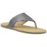 Фото #2 товара Sperry Seaport TStrap Womens Silver Casual Sandals STS85142