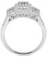 ფოტო #2 პროდუქტის Diamond Baguette Engagement Ring (3/4 ct. t.w.) in 14k White Gold