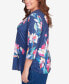 Фото #4 товара Plus Size In Full Bloom Placed Floral V-neck Top
