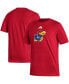 Men's Red Kansas Jayhawks Logo Fresh T-shirt