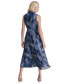 ფოტო #2 პროდუქტის Women's Printed Mini-Pleated Tiered Shirtdress