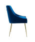 Upholstered Performance Velvet Accent Chair With Metal Leg