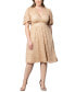 Фото #1 товара Коктейльное платье с пайетками KIYONNA Starry Lace Plus Size