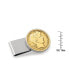 ფოტო #2 პროდუქტის Men's Gold-Layered Silver Barber Half Dollar Stainless Steel Coin Money Clip