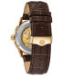 Men's Automatic Sutton Brown Leather Strap Watch 43mm