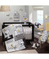 Classic Snoopy with Woodstock & Dog House Black/Gray Wall Decals