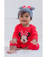 ფოტო #3 პროდუქტის Minnie Mouse Girls Snap Cosplay Coverall and Hat Infant