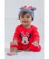 Minnie Mouse Girls Snap Cosplay Coverall and Hat Infant